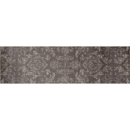 Standalone Arabella Collection Arabesque Woven Area Rug - Gray - 2 x 8 ft. ST3007924